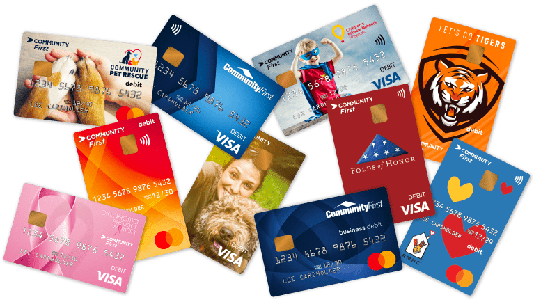 Collection of TransFund debit cards